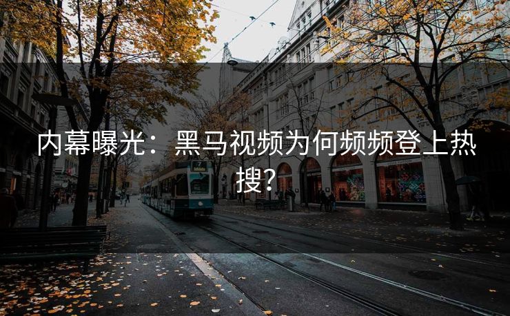 内幕曝光：黑马视频为何频频登上热搜？