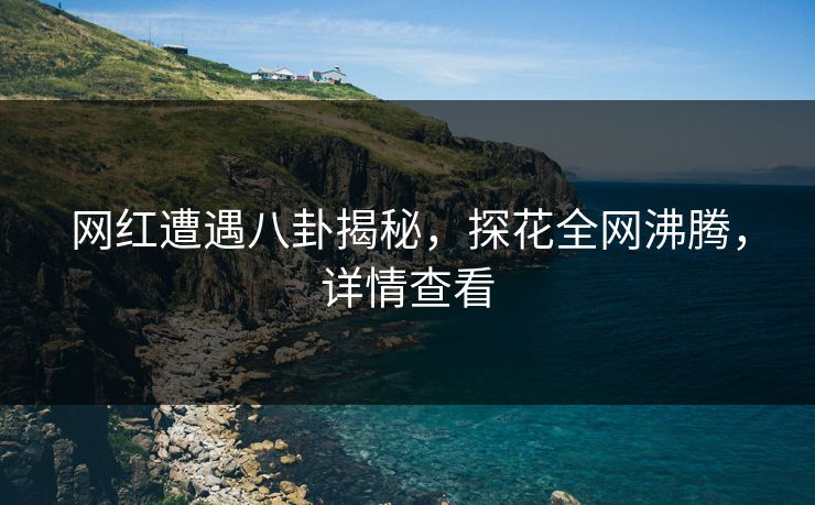 网红遭遇八卦揭秘，探花全网沸腾，详情查看